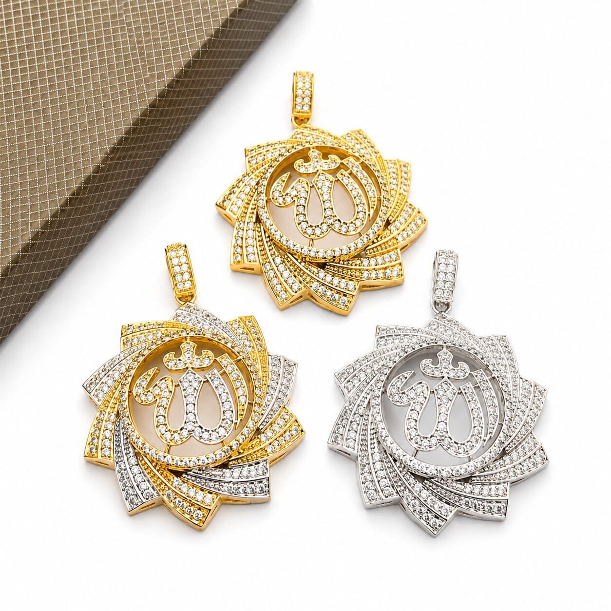 Luxury Allah Pendant with Zircon Stones