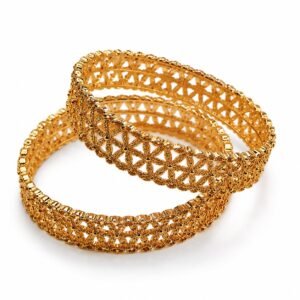 elegant gold plated bangles
